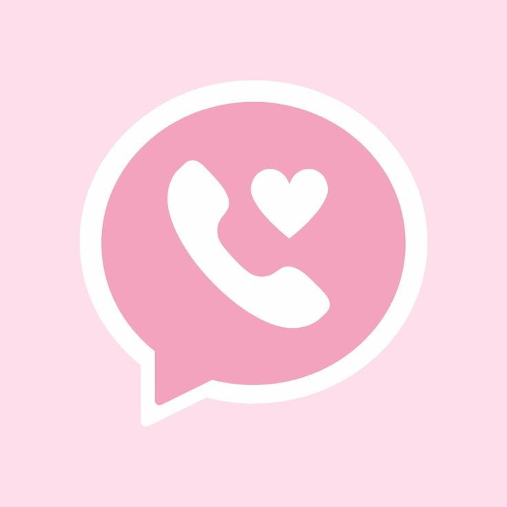 love-whatsapp-cute-pink-app-icon