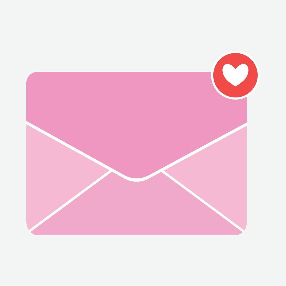 pink-email-icon-isolate-on-white-background-vector