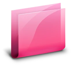 pink folder icon logo and symbole 2