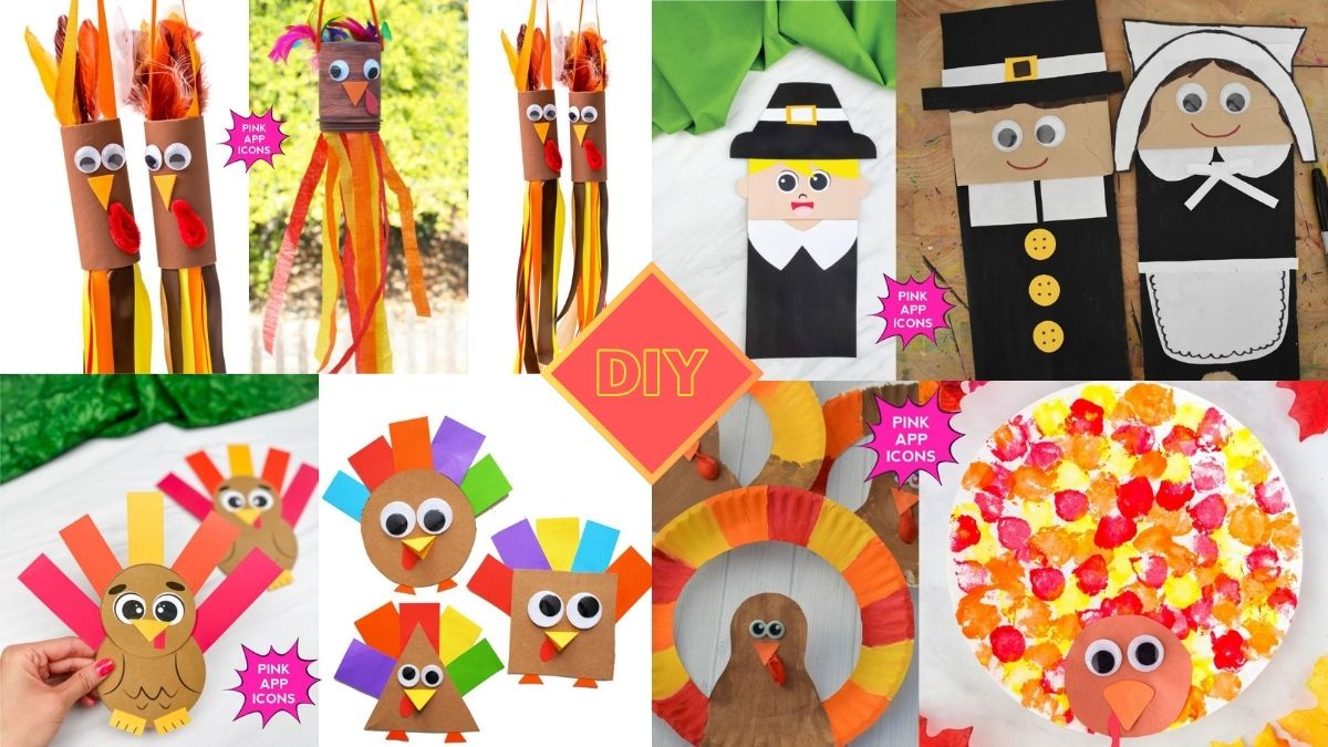 30+easy thanksgiving crafts for kids