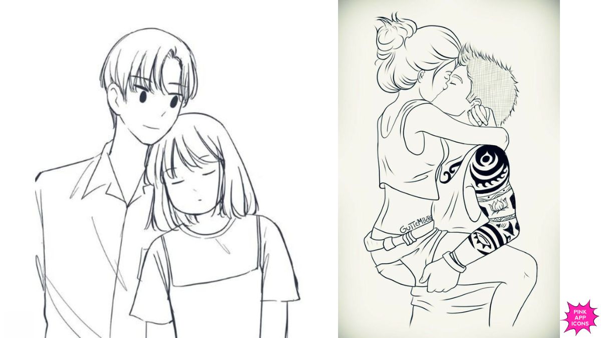 Easy Boy and Girl Drawing Sketch