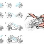 Easy Motorcycle Drawing Step by Step
