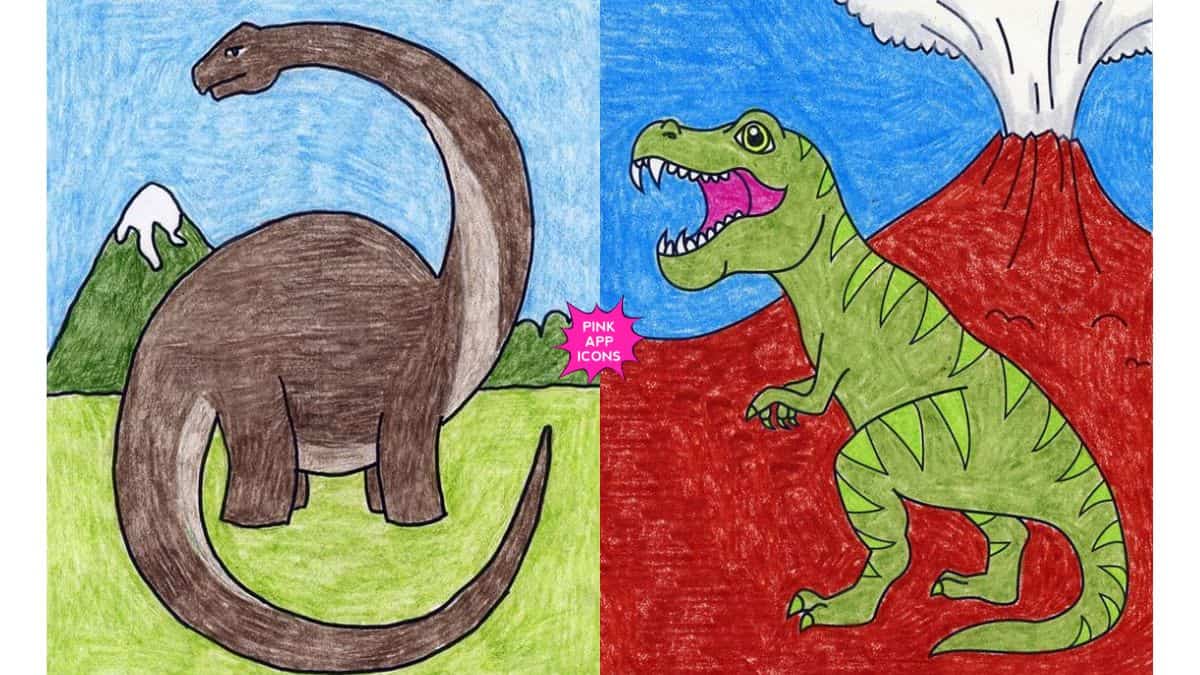 Easy Dinosaur Drawing Ideas for Kids