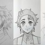 Easy Tanjiro Drawing for Kids with Pencil