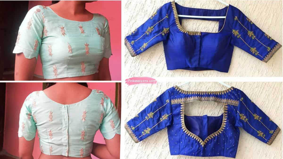 Best Boat Neck Blouse Design Ideas