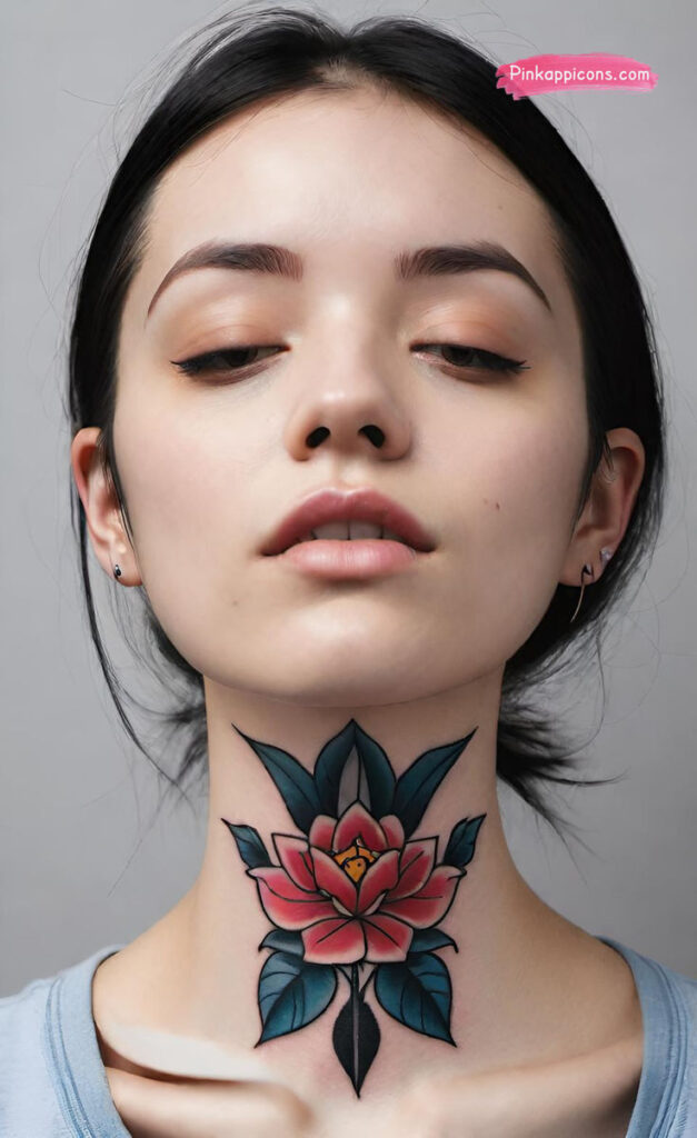 Front Neck Tattoo Ideas