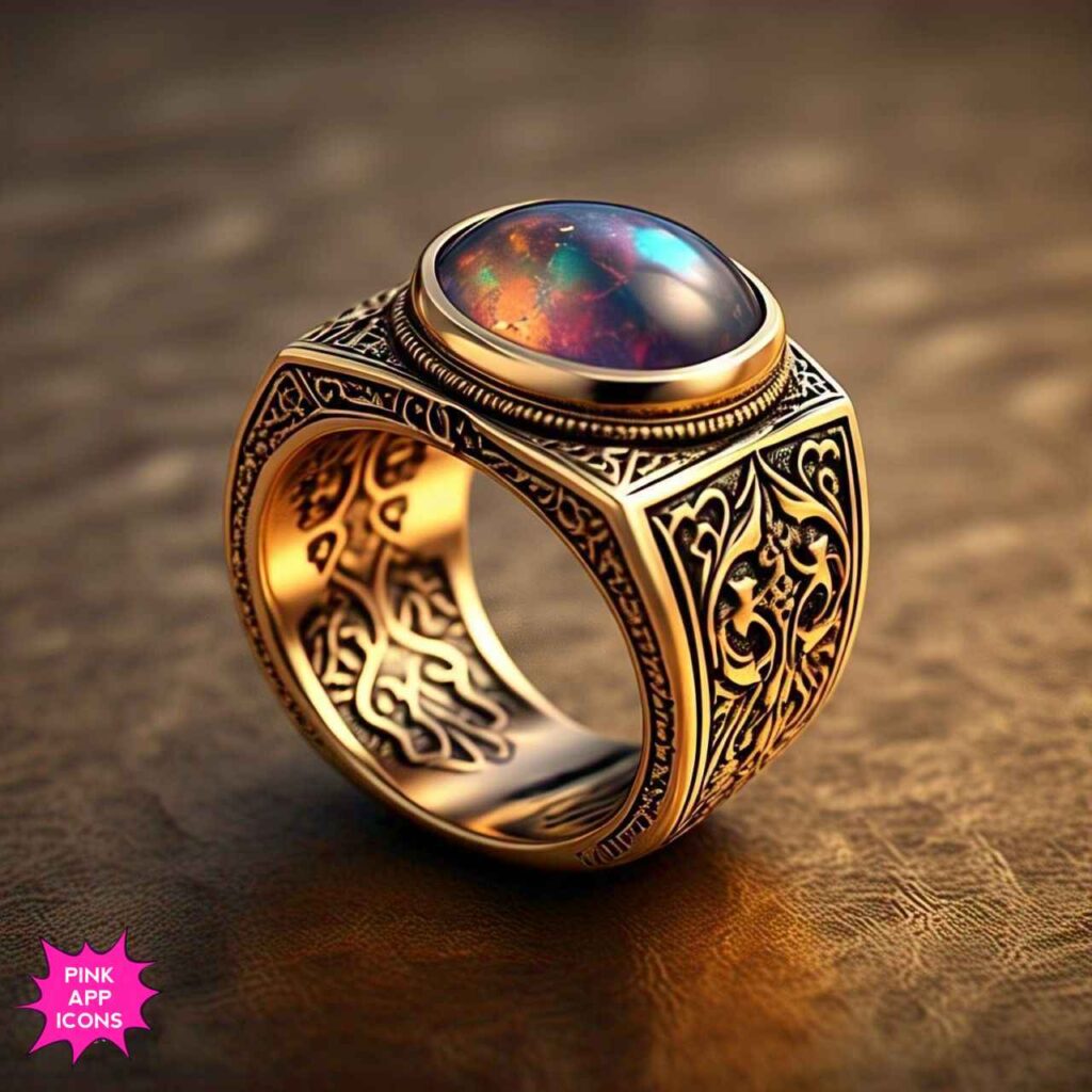 Men Ring Design Gold With Stone Men Ring Design Gold With Stone