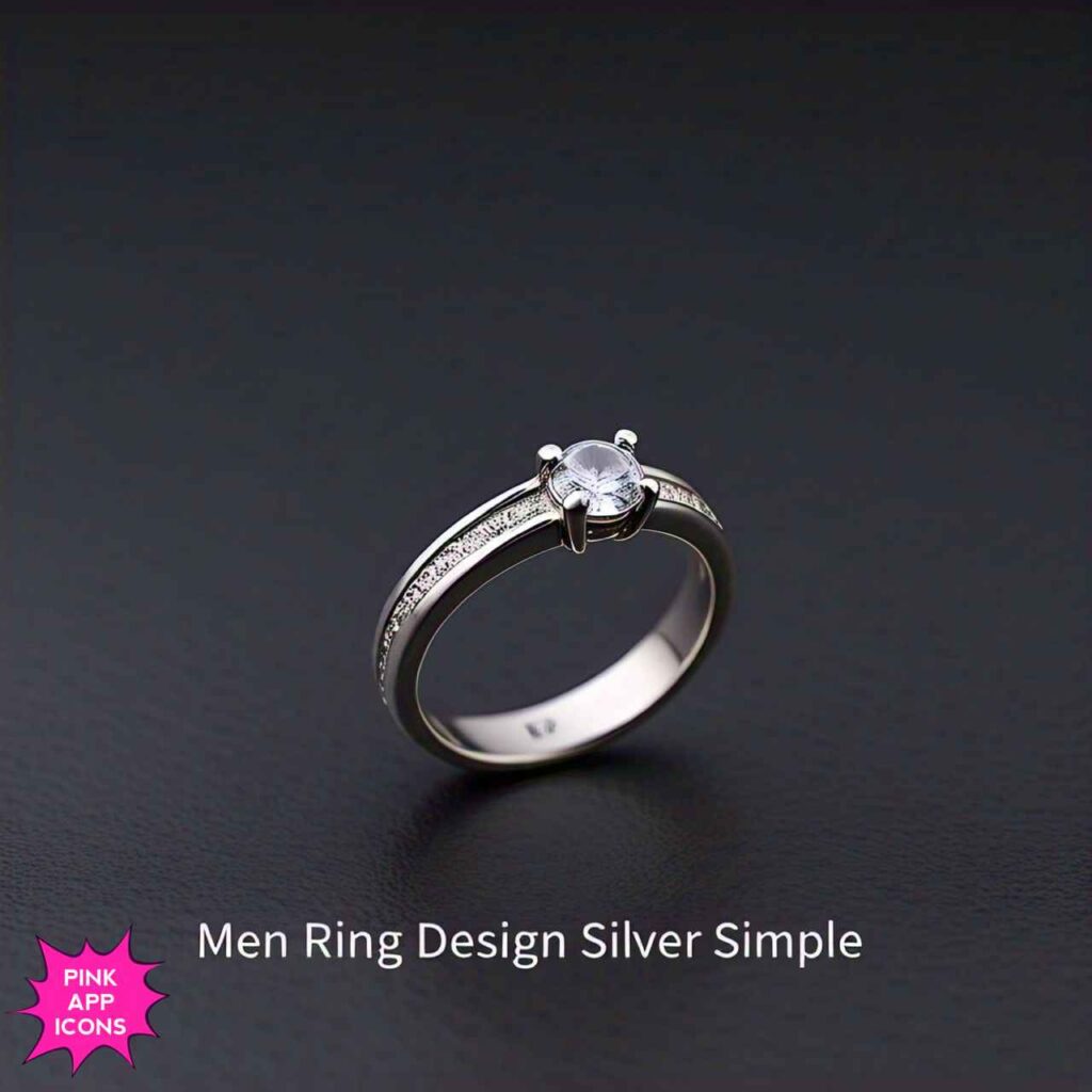 Men Ring Design Silver Simple Men Ring Design Silver Simple