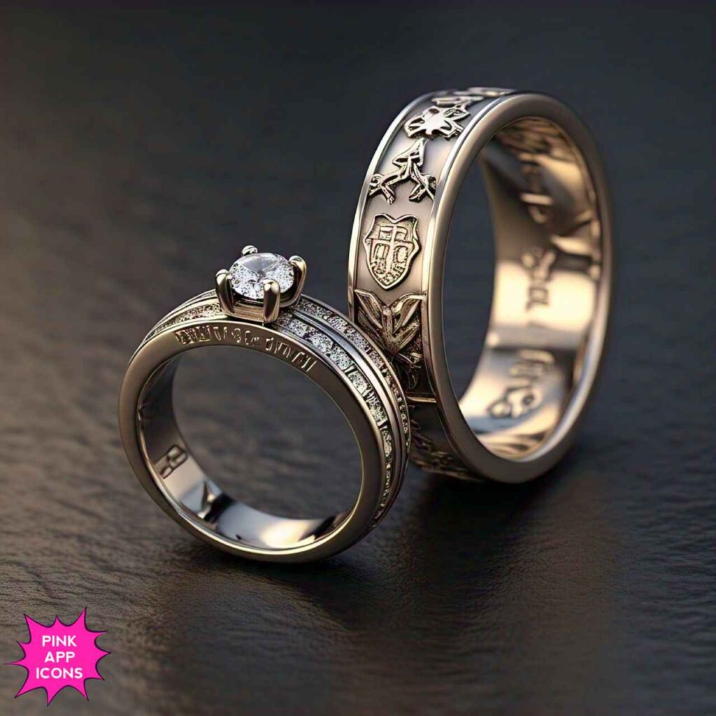 Mens Double Ring Design Mens Double Ring Design