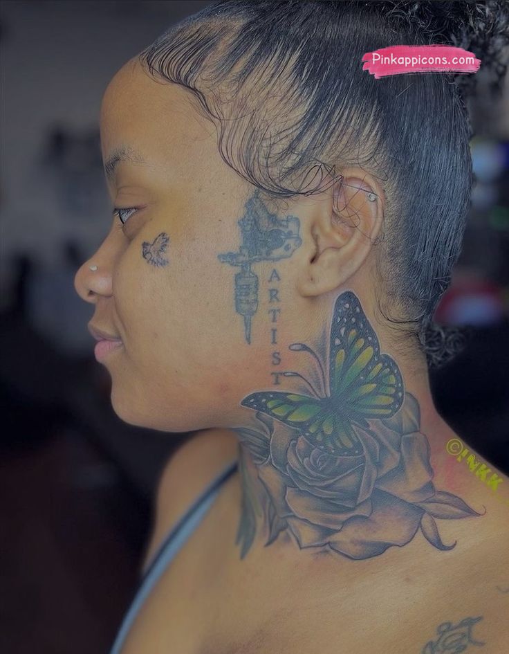 Neck Tattoo Cover Up Ideas Female