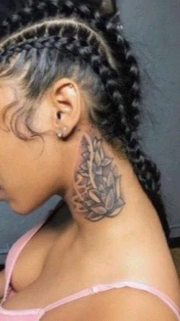 Neck Tattoo Ideas for Black Women