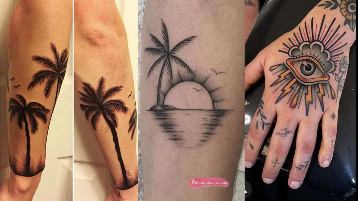 Simple Palm Tattoo Design Ideas