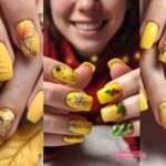 Simple Yellow Nail Designs Ideas