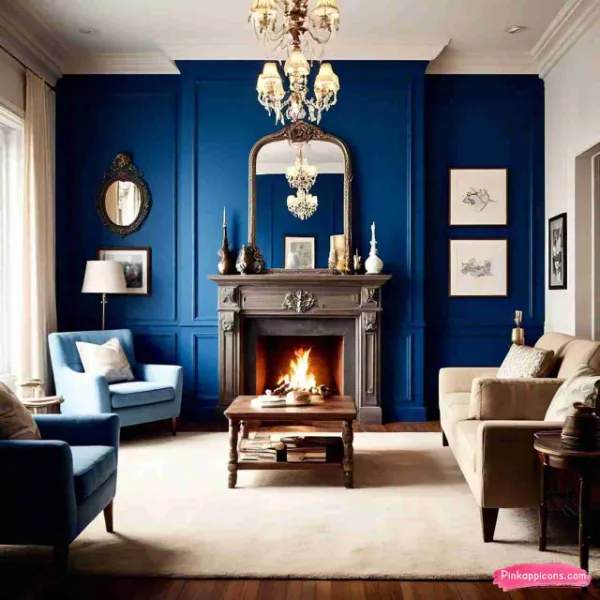 Blue Fireplace Wall Ideas Blue Fireplace Wall Ideas
