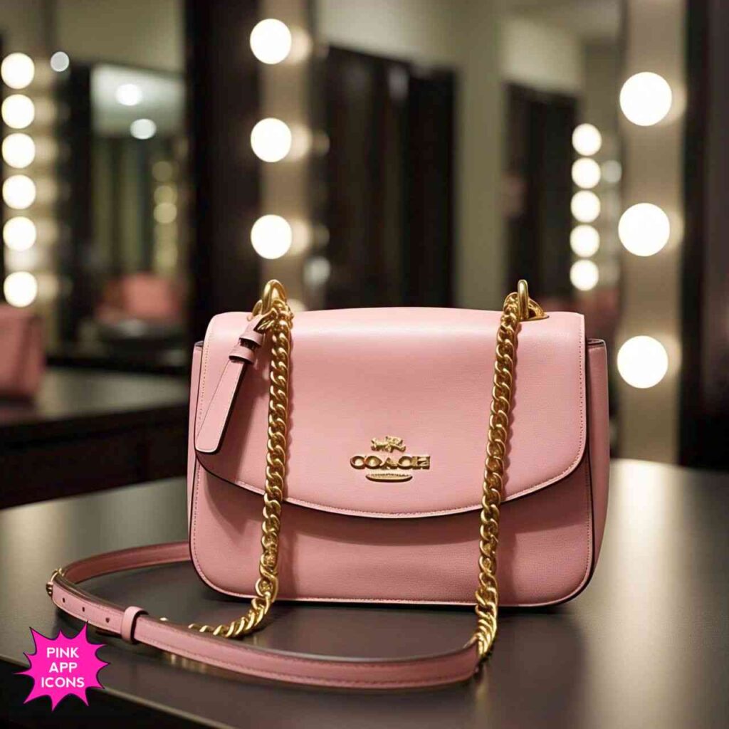 Pink Designer Purse Coach Pink Designer Purse Coach