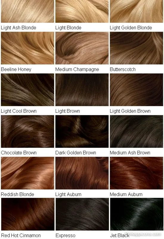 Hair Color Ideas Chart Hair Color Ideas Chart