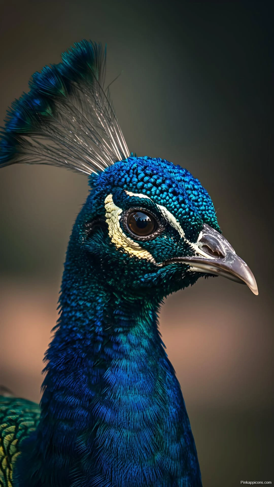 Beautiful Peacock Portrait Wallpaper Vibrant Colors