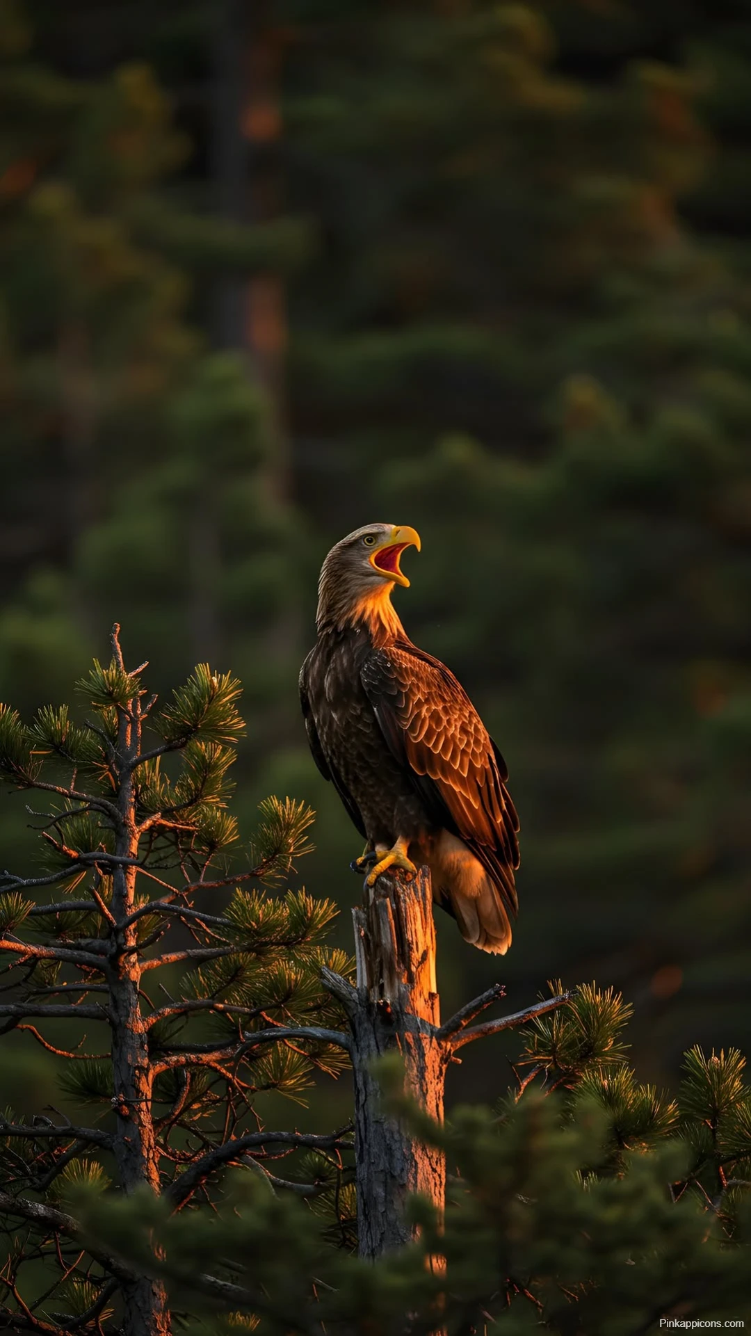 Beautiful White-tailed Eagle Wallpaper Bird in Wilderness