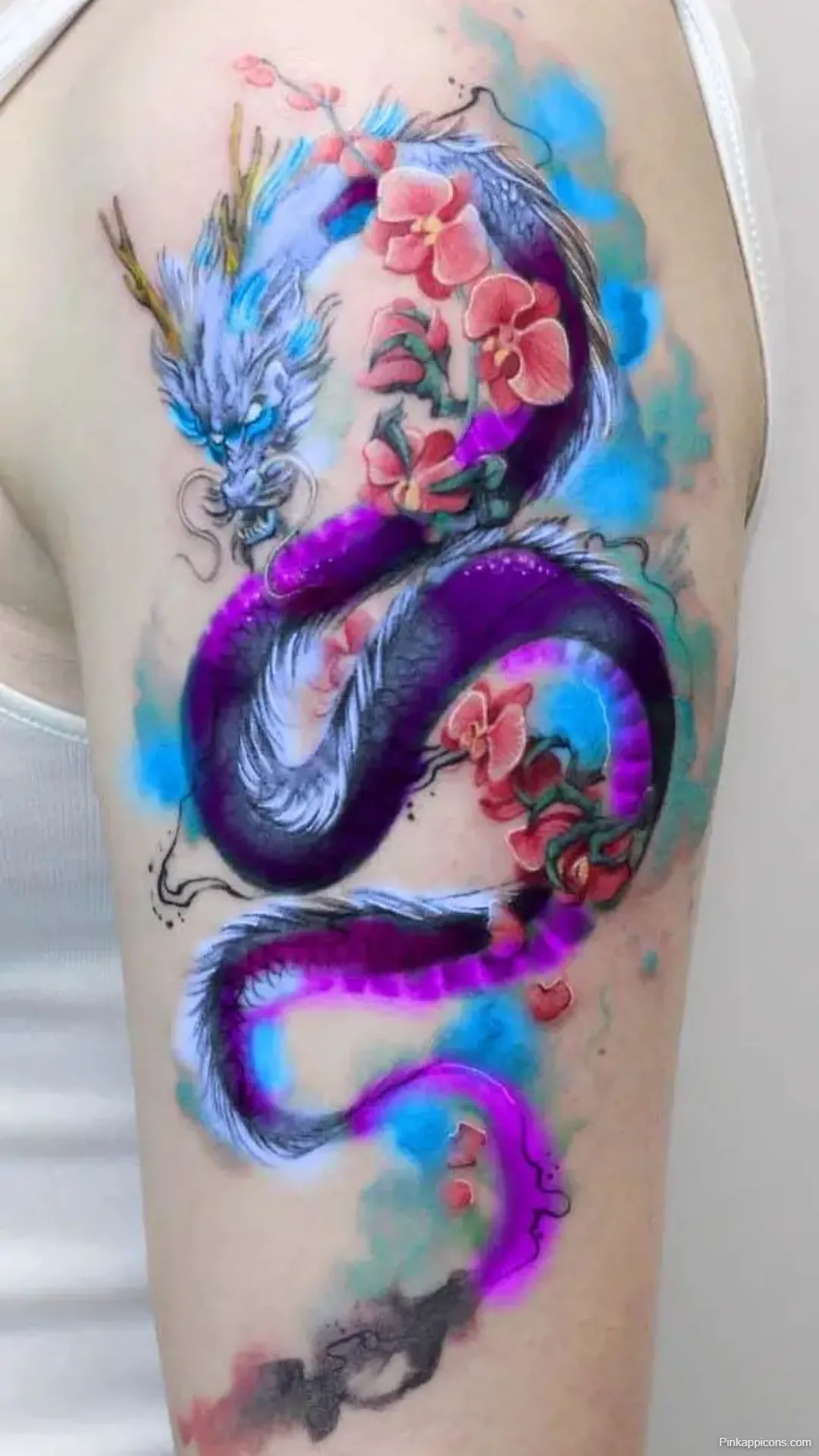 Colorful Dragon Tattoo