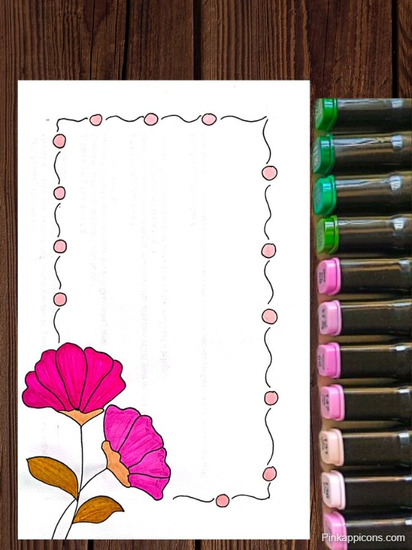 Creative Border Assignment Design for Front Page Easy