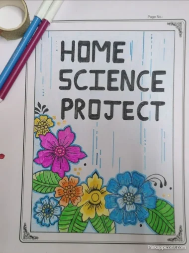 Creative Creative Front Page Design for Science Project