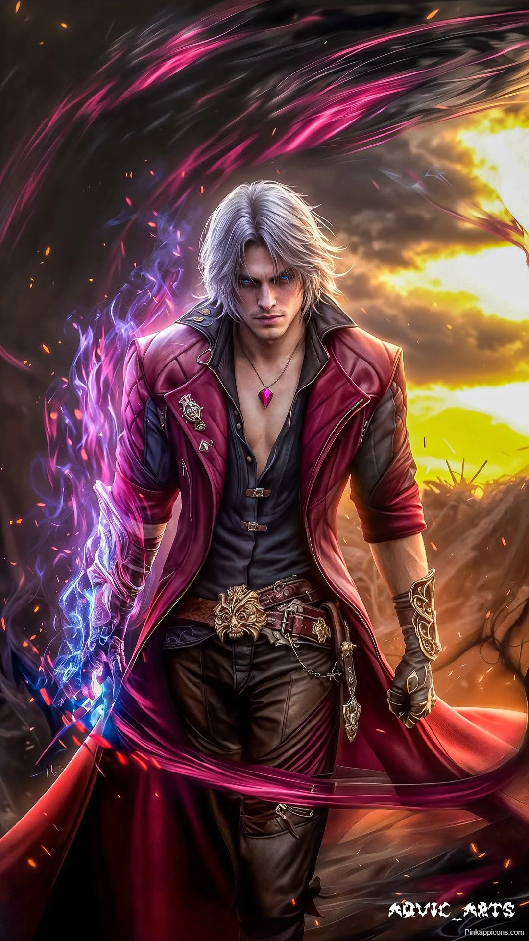 Dante with Devil Arm Wallpaper Dante with Devil Arm Wallpaper
