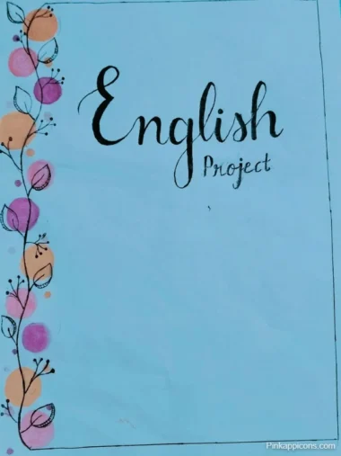 English Project Front Page Ideas