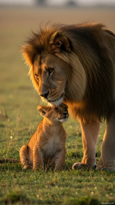 Gentle Giant Lion and Cub Wallpaper Moment Gentle Giant Lion and Cub Wallpaper Moment