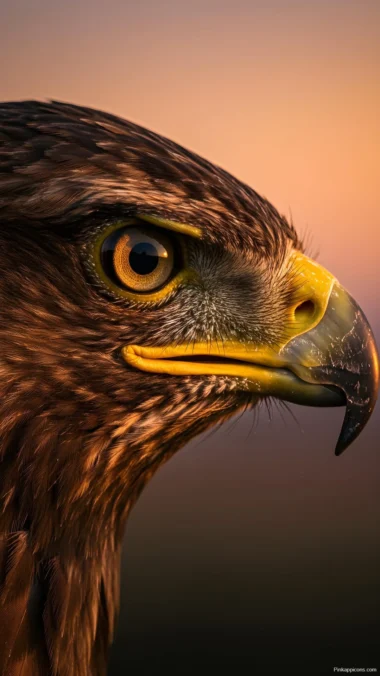 Golden Eagle Eye Close-up Wallpaper Intense Bird of Prey
