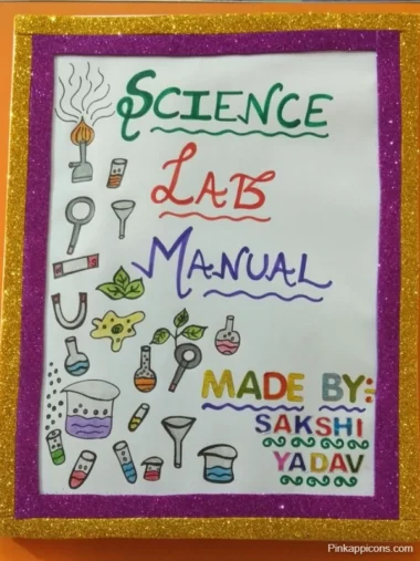 Handmade Front Page Science Cover Page Design