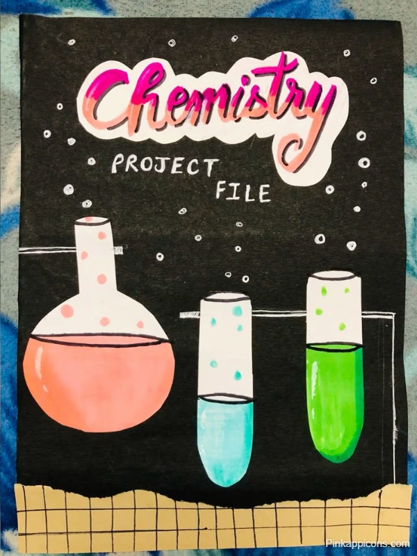 Handmade Front Page for Chemistry Project