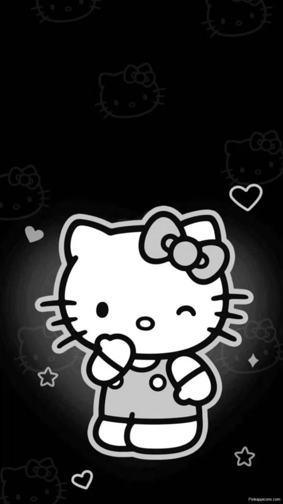 Hello Kitty Wallpaper Aesthetic Black Hello Kitty Wallpaper Aesthetic Black