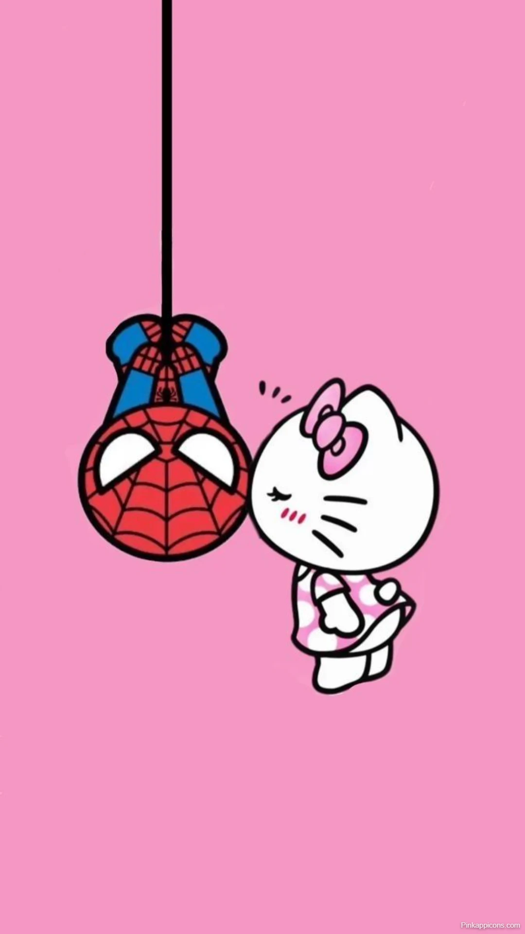 Hello Kitty and Spiderman Wallpaper