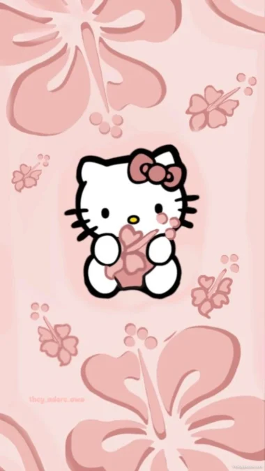 Iphone Pink Hello Kitty Wallpaper
