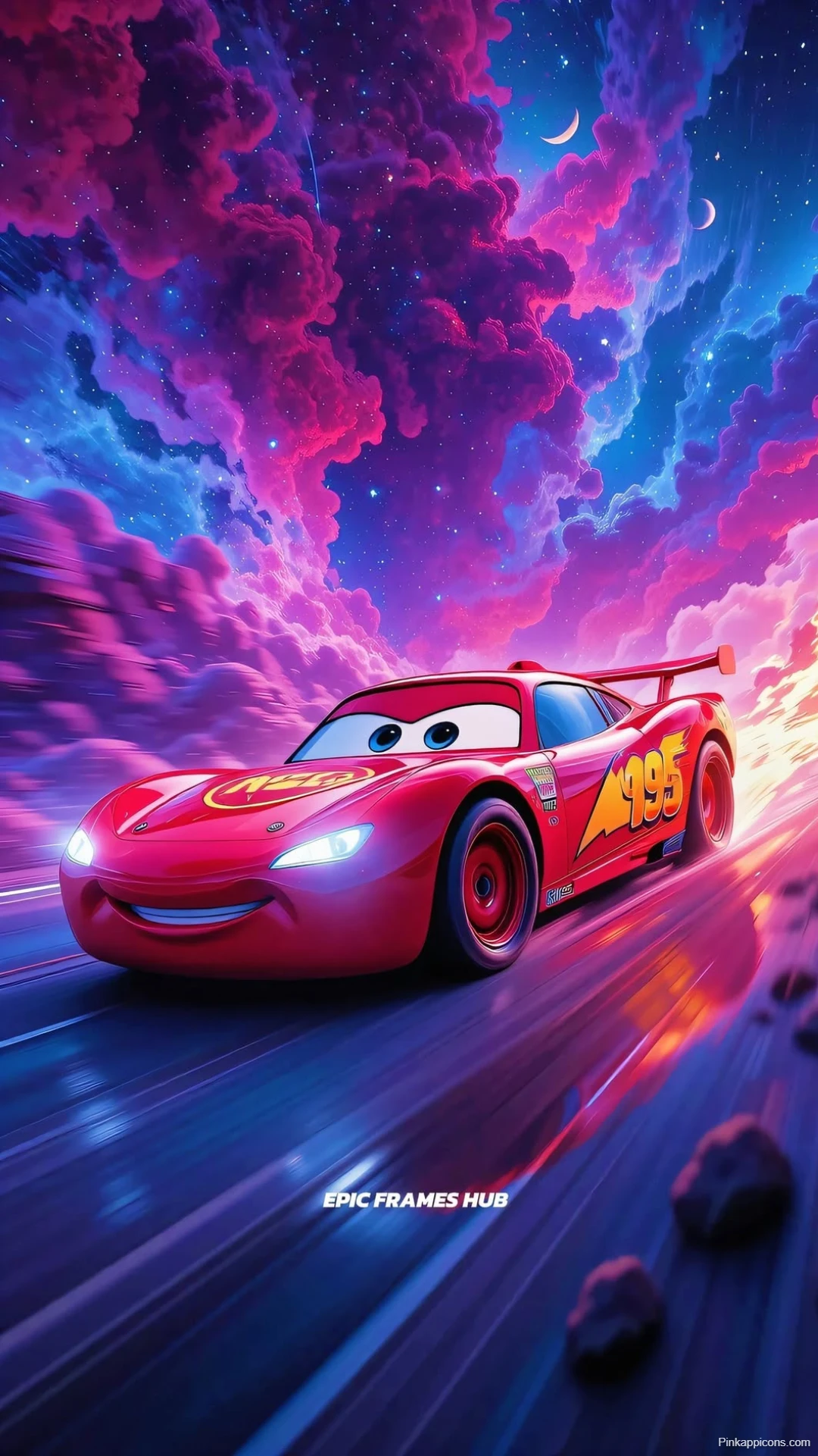 Lightning McQueen Wallpaper Cosmic Night Race