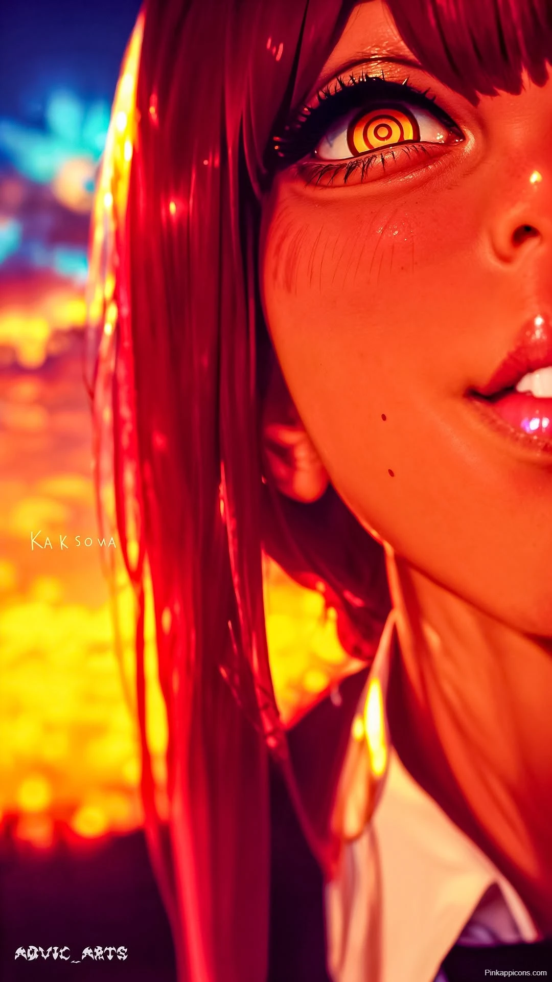 Makima Hypnotic Eye Wallpaper Intense Chainsaw Man Close Up Makima Hypnotic Eye Wallpaper Intense Chainsaw Man Close Up
