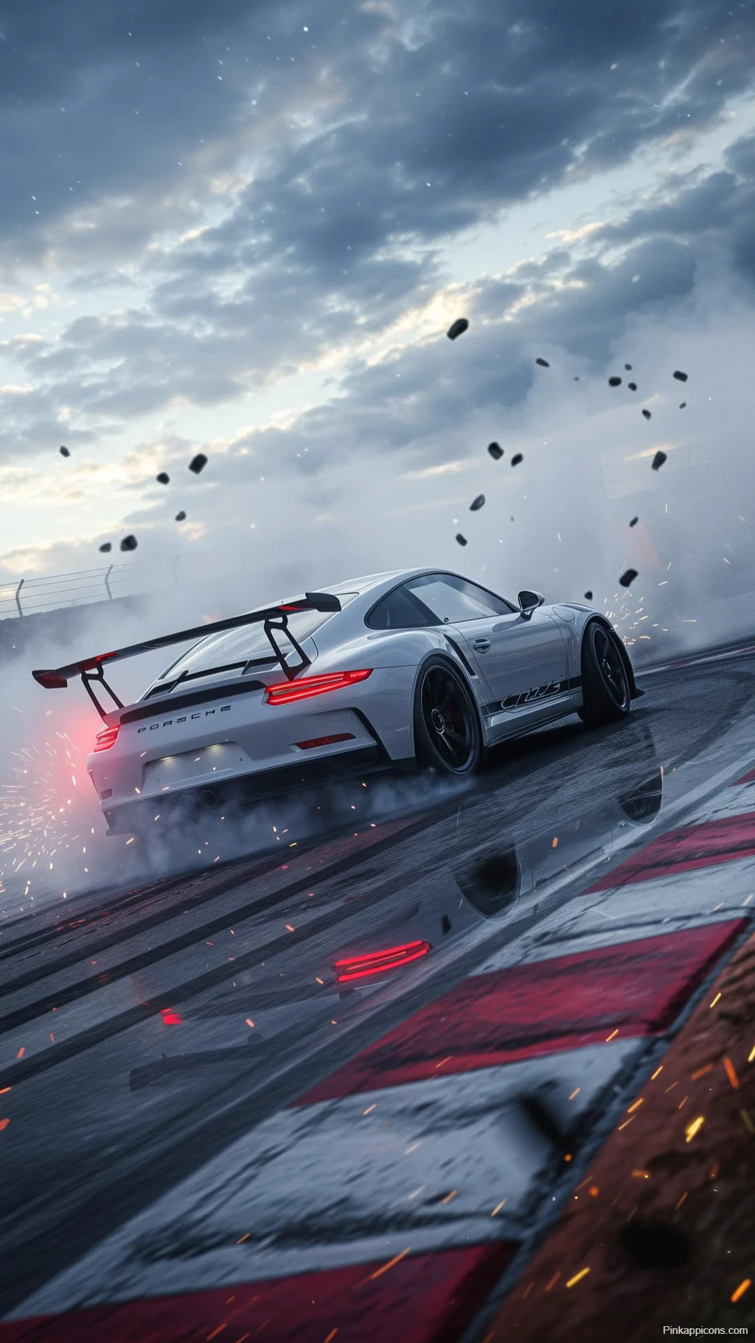 Porsche 911 GT3 RS Drifting Wallpaper Track Day Thrills