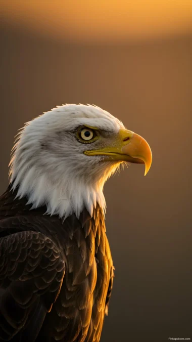 Powerful Bald Eagle Portrait Wallpaper Intense Gaze