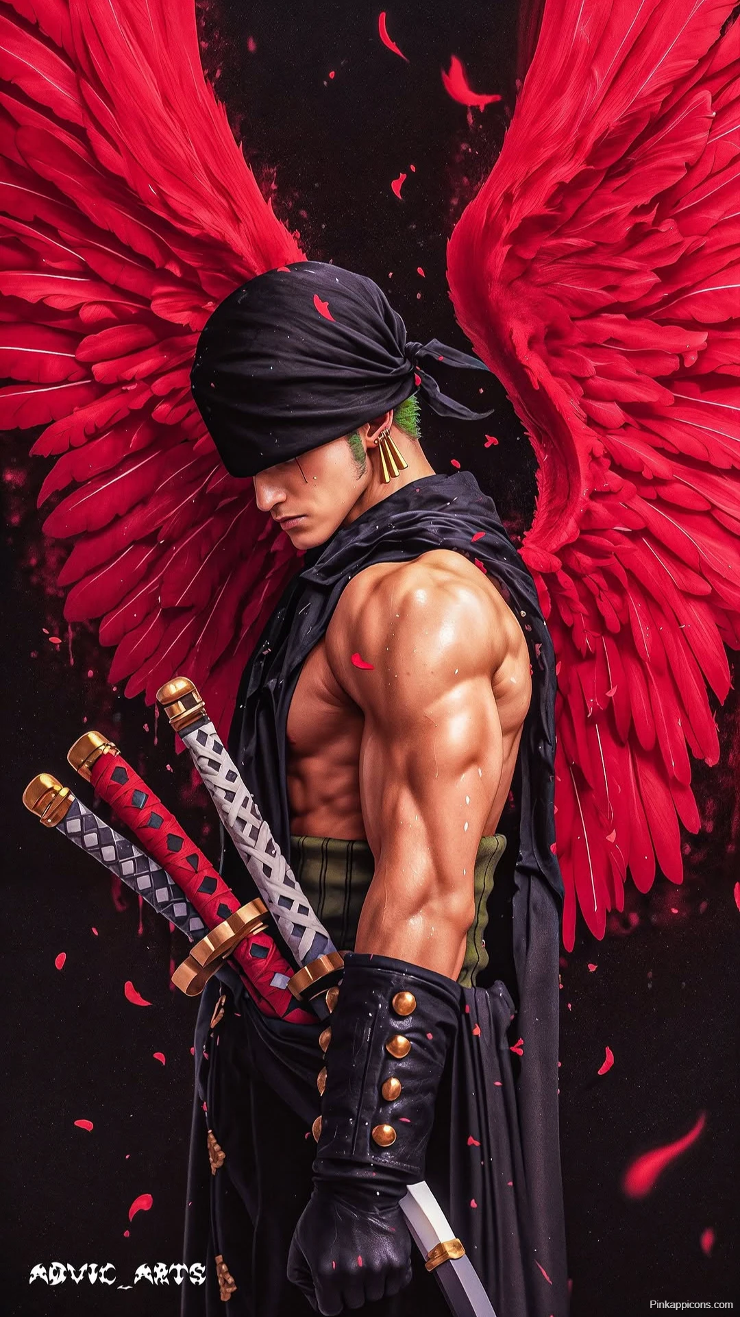 Roronoa Zoro Red Wings Wallpaper Powerful One Piece Swordsman Roronoa Zoro Red Wings Wallpaper Powerful One Piece Swordsman