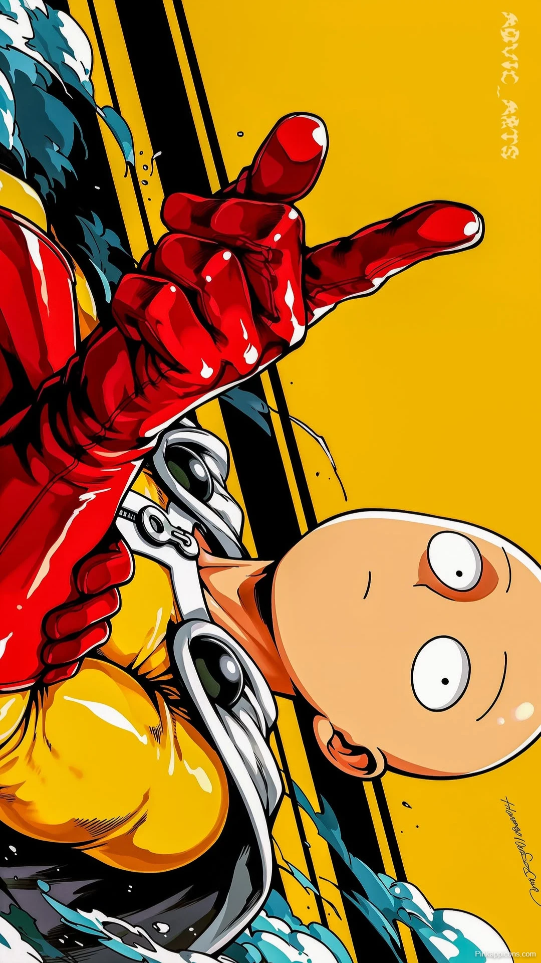 Saitama Funny Wallpaper One Punch Man Pointing Up Saitama Funny Wallpaper One-Punch Man Pointing Up