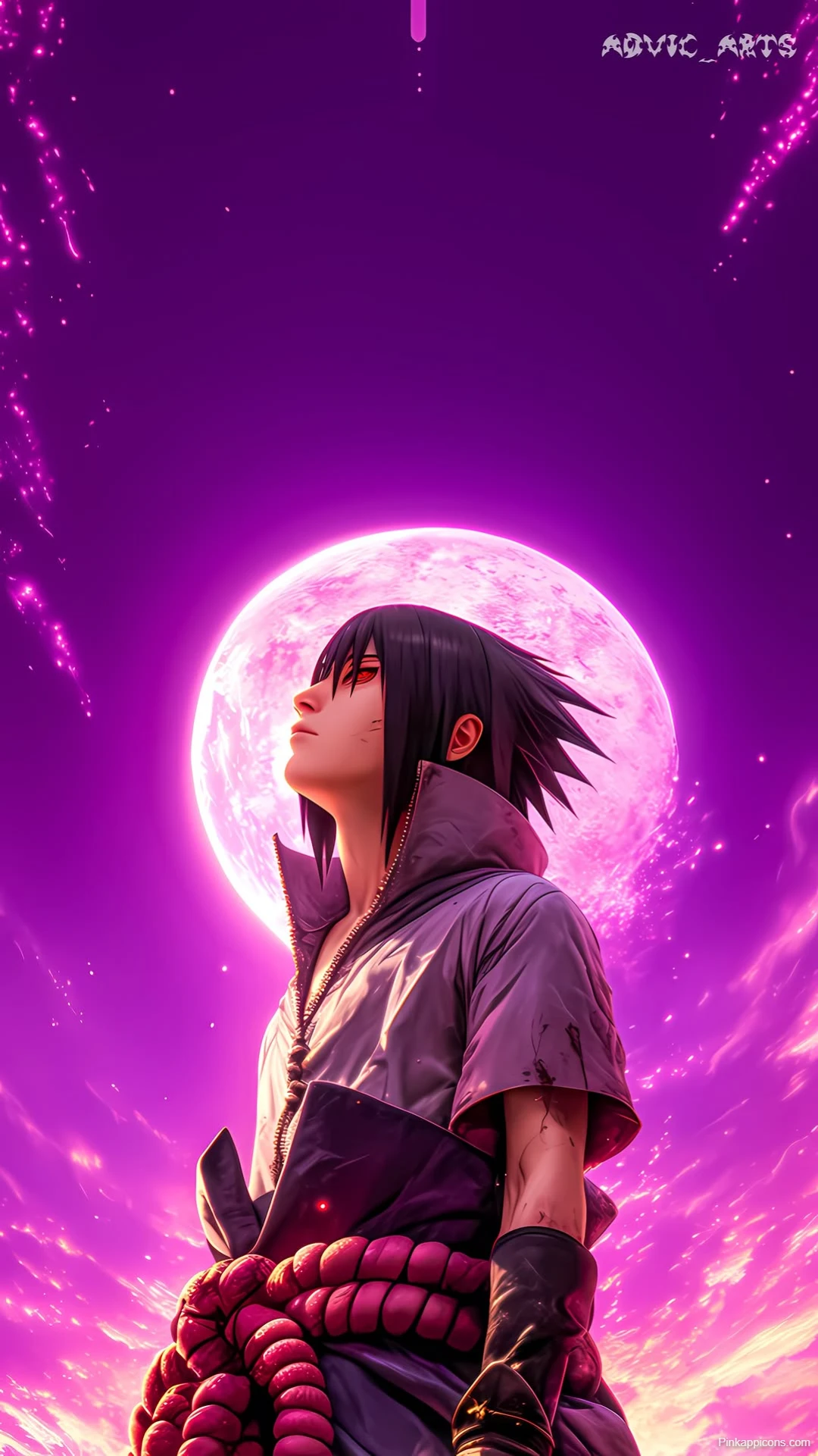 Sasuke Uchiha Purple Moon Wallpaper Tranquil Anime Ninja Sasuke Uchiha Purple Moon Wallpaper Tranquil Anime Ninja