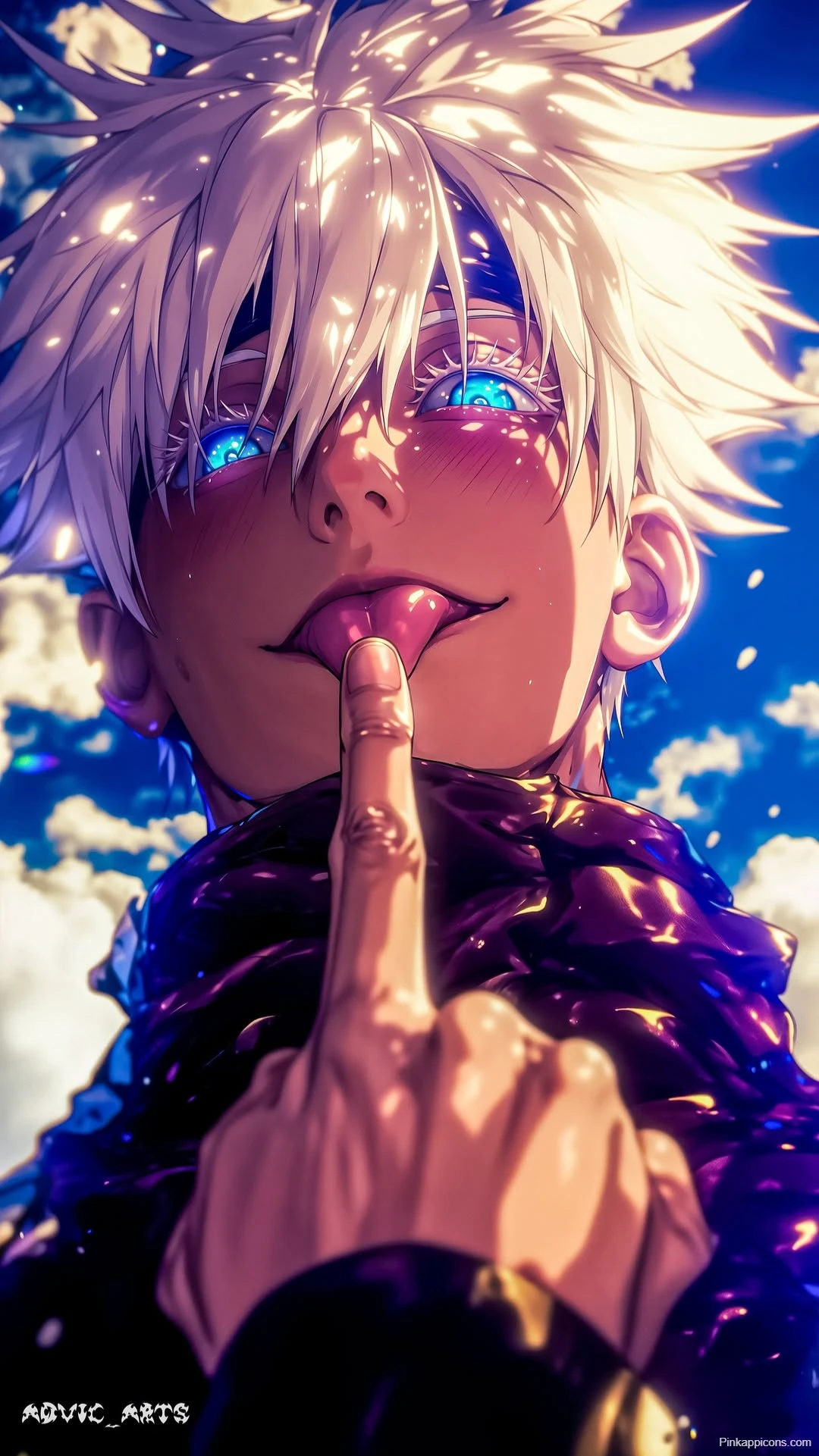 Satoru Gojo Blue Eyes Wallpaper Intense Jujutsu Kaisen Satoru Gojo Blue Eyes Wallpaper Intense Jujutsu Kaisen
