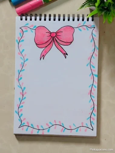 School Project Front Page Border Design for Project Easy