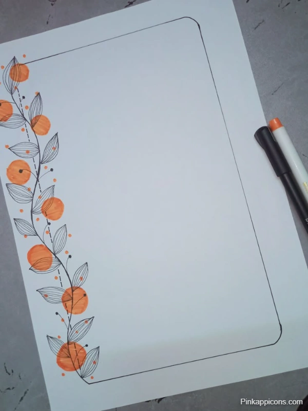 Simple Front Page Simple Border Design for Project