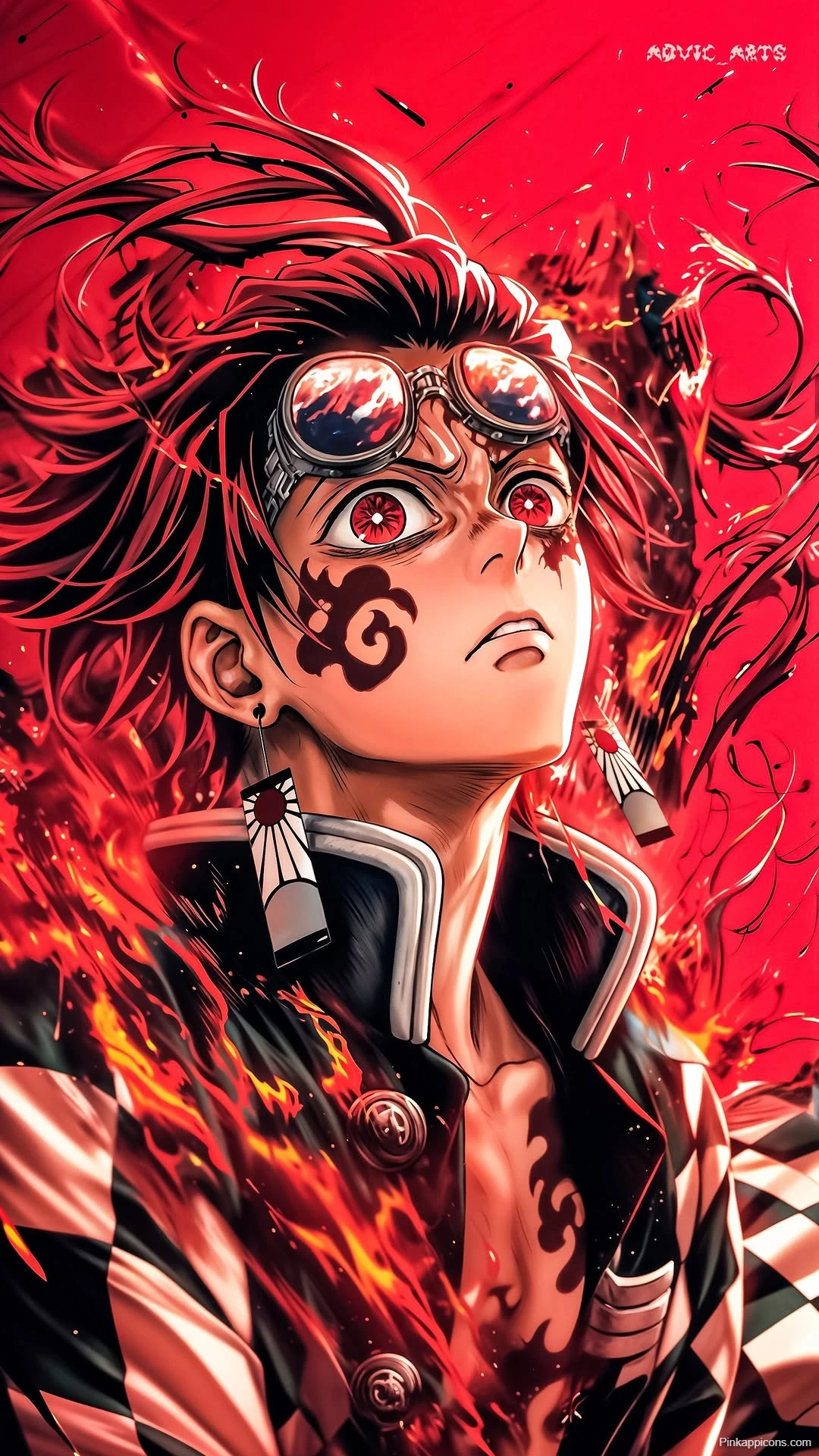 Tanjiro Kamado Fire Wallpaper Intense Demon Slayer Tanjiro Kamado Fire Wallpaper Intense Demon Slayer