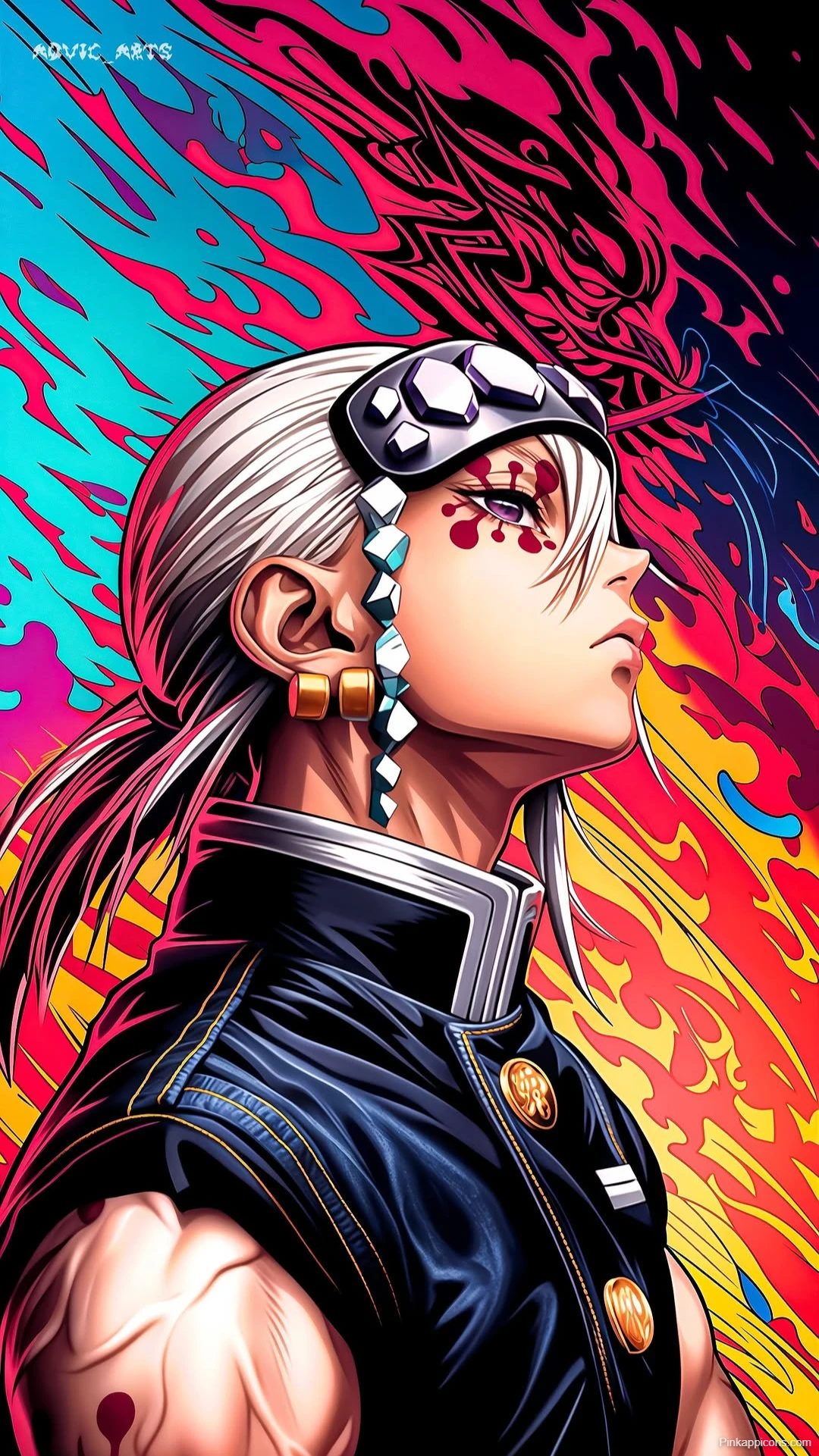 Tengen Uzui Colorful Wallpaper Stylish Demon Slayer Hashira Tengen Uzui Colorful Wallpaper Stylish Demon Slayer Hashira