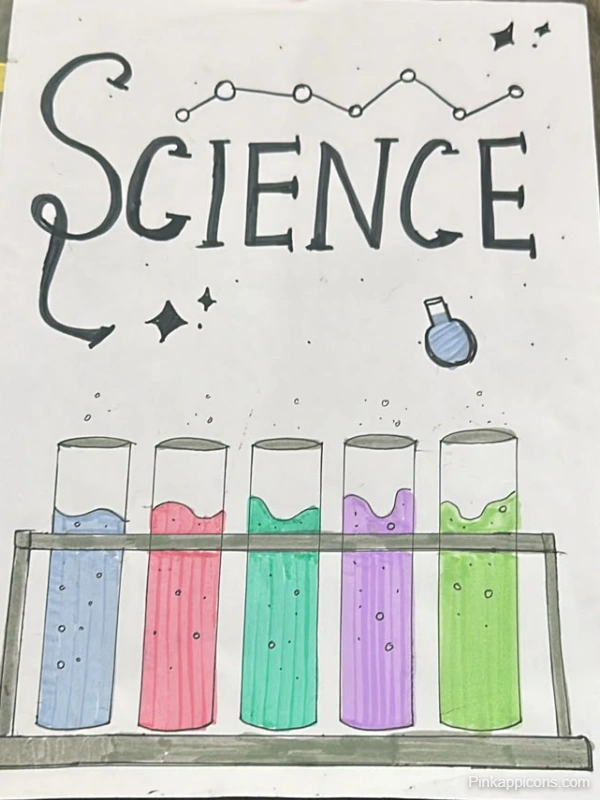 Front page of a science worksheet designed for kids, featuring colorful illustrations and engaging activities.