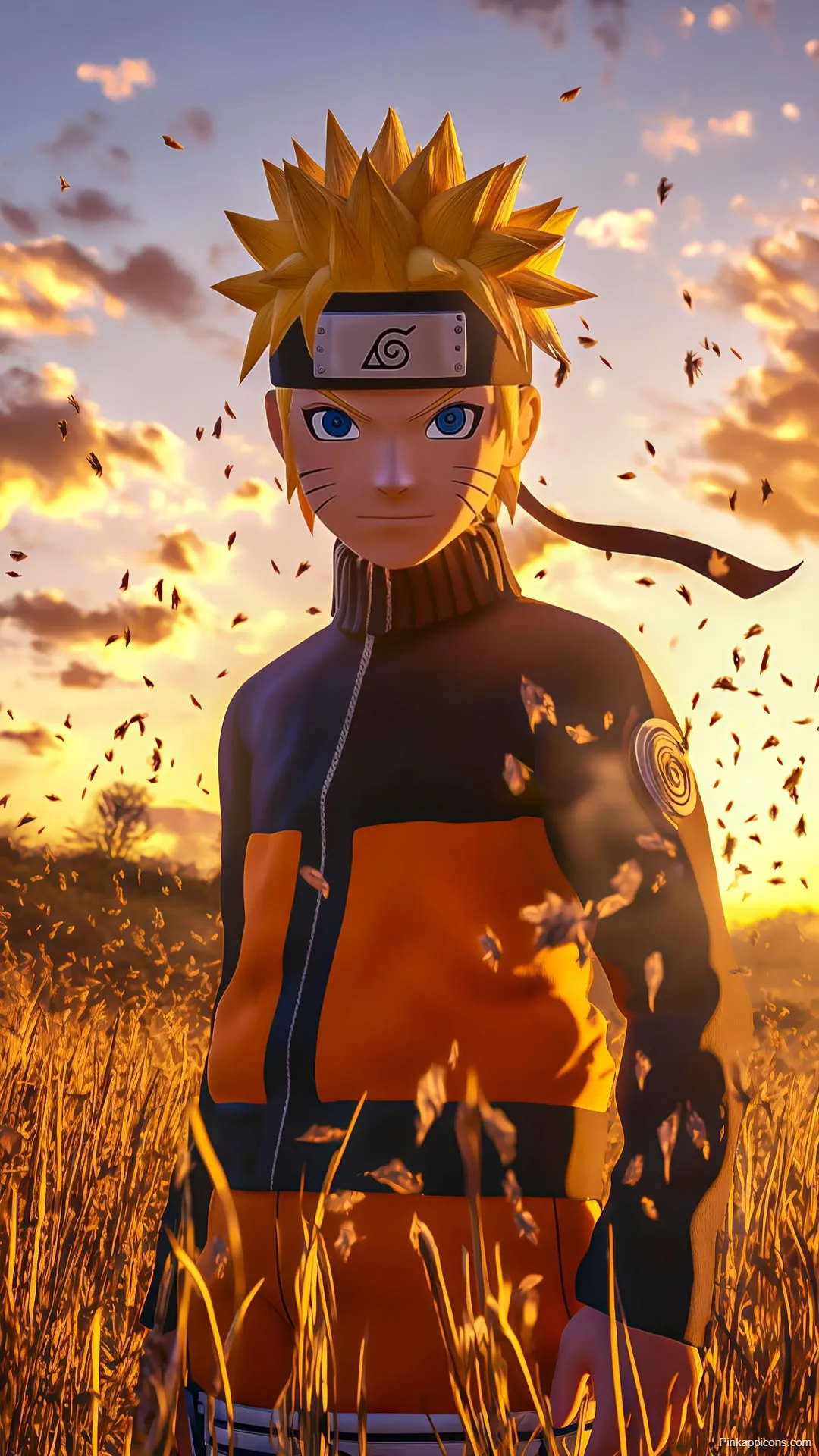 Anime Wallpaper Naruto in a Field at Twilight Anime Wallpaper Naruto in a Field at Twilight