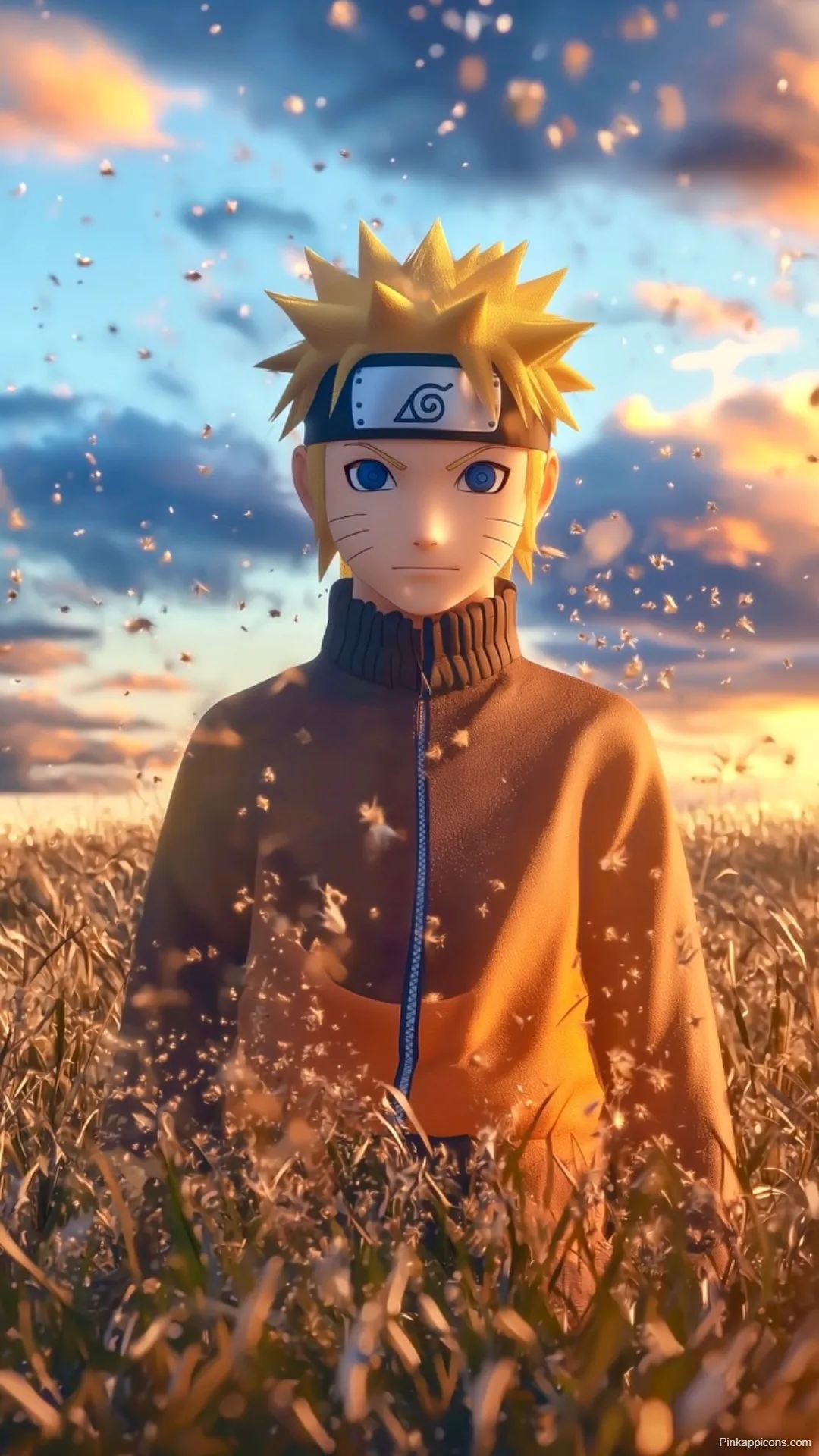 Anime Wallpaper Naruto in a Grassy Field Anime Wallpaper Naruto in a Grassy Field