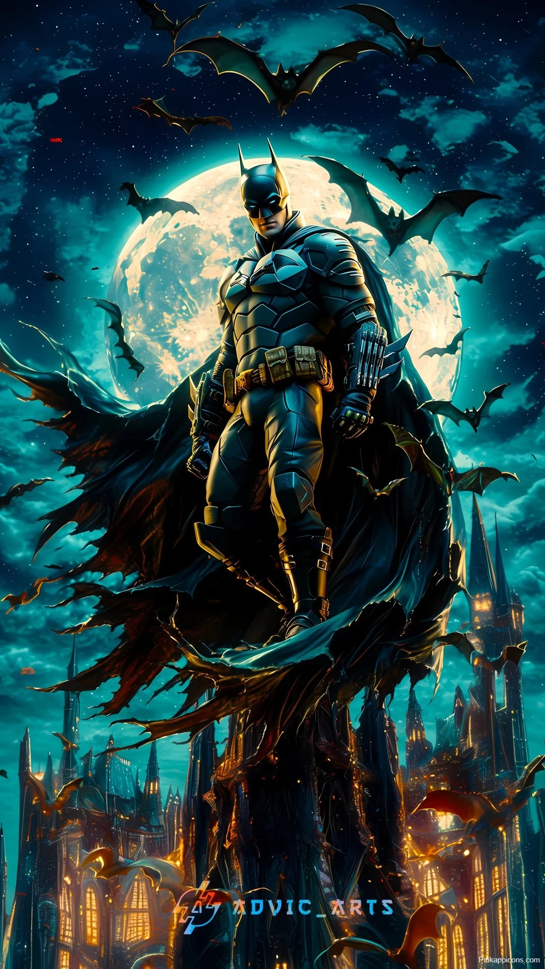Batman Gotham Night Wallpaper Dark Knight Cityscape Batman Gotham Night Wallpaper Dark Knight Cityscape
